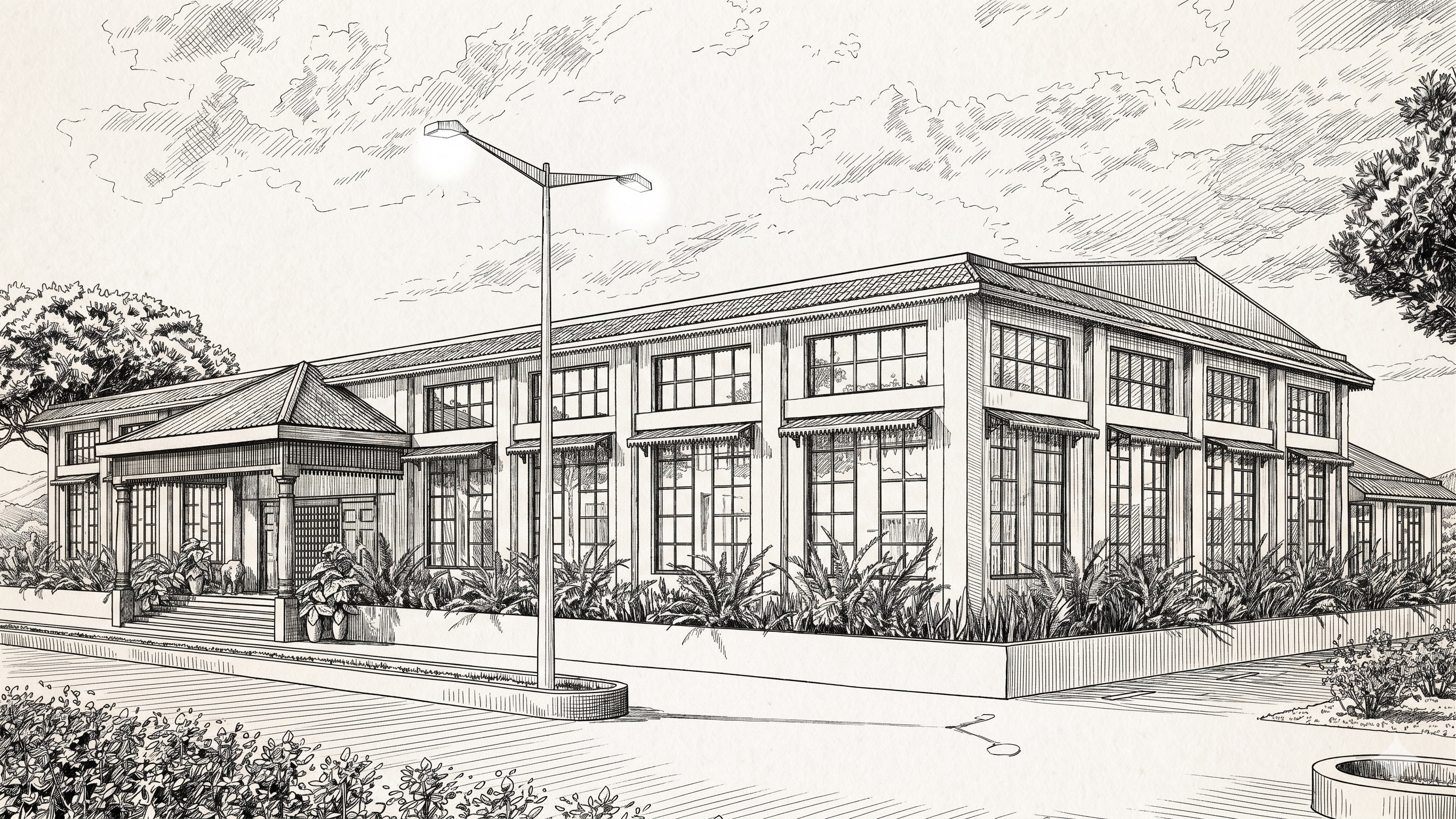 MFD Studio architectural sketch